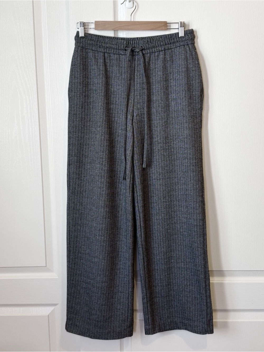 Autres Filles Herringbone Wide-Leg Knit Pants Women’s Medium